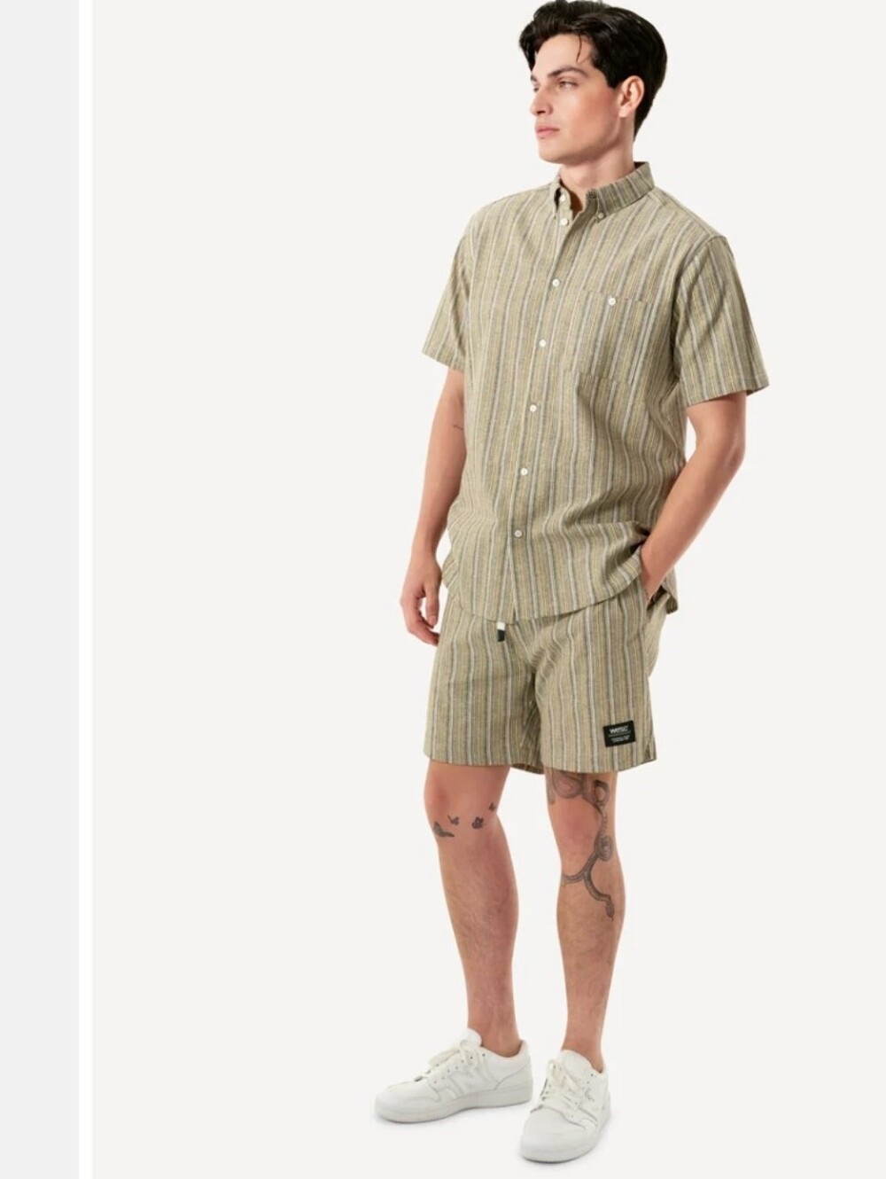 WeSC ODEN S/S SHIRT YARN-DYE LINEN STRIPE Unisex